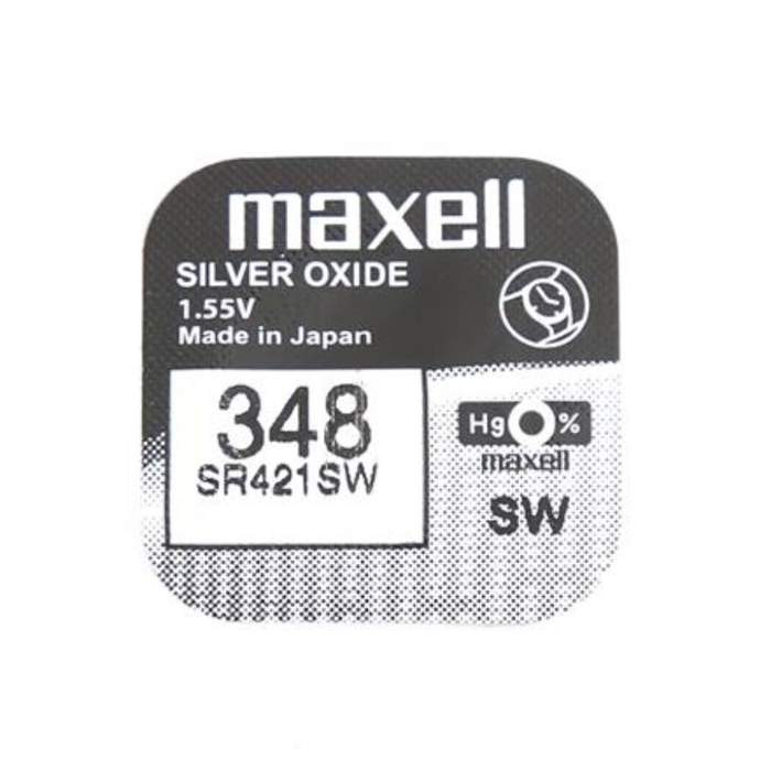 Maxell-SR421SW-V348-1.55V-Watch-Battery-Silver-Oxide-10pcs/box-1