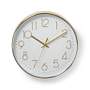 White/Gold-Wall-Clock-30-cm-Nedis-1