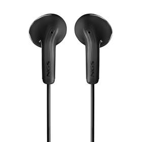 Căști in-ear NGS Cross Flip Black cu microfon și control al volumului, conexiune Jack 3.5 mm negru