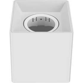 Rama spot GU10/MR16 patrata alba PC 96x100mm Well