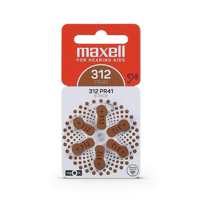 Maxell-PR41-ZA312-Hearing-Aid-Battery-6pcs/blister-1