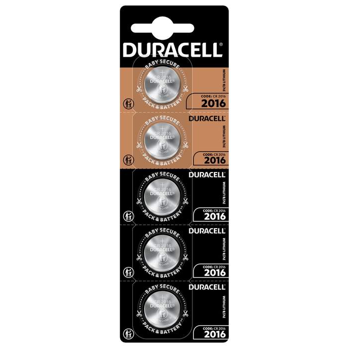 Duracell-CR2016-Lithium-Button-Battery-3V-5pcs/blister-1