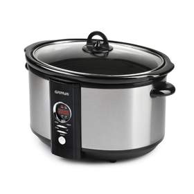 Oala electrica Slow cooker G3Ferrari Fuocolento, 6.5L, 320W, capac sticla