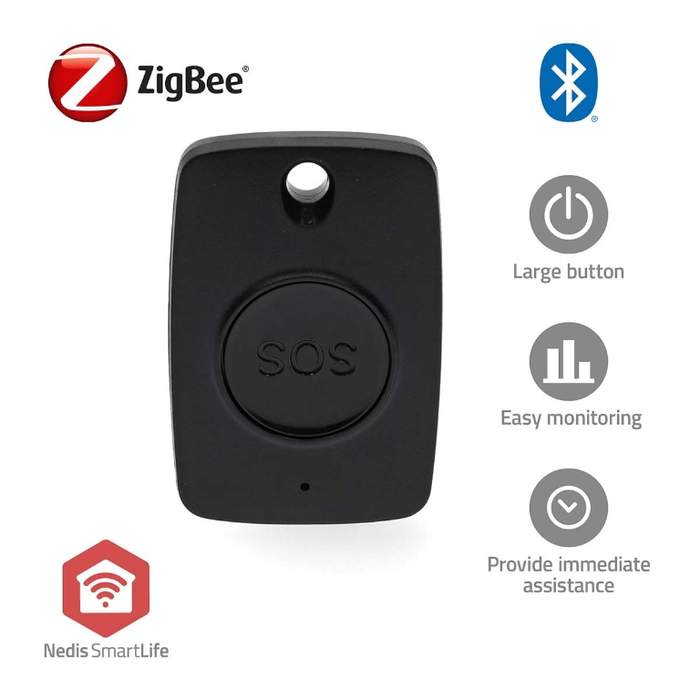 Smart-Nedis-Panic-Button-Zigbee-3.0-CR2450-Battery-Black-1
