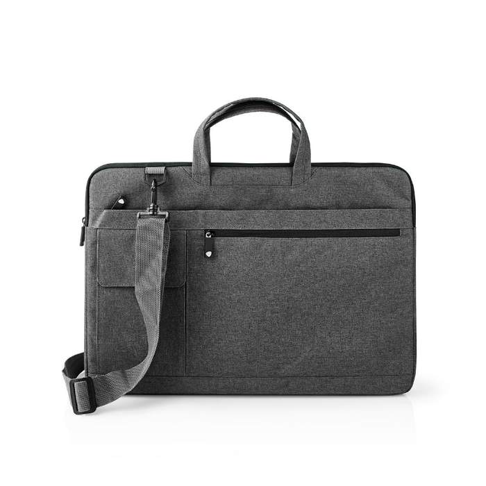 17"--18"-Nedis-Laptop-Bag-Shoulder-Strap-8-Storage-Pockets-Black-1