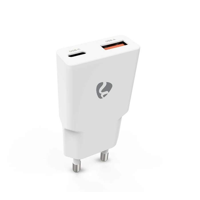 Netis-Network-Charger-1x-USB-C-PD-30W-1x-USB-A-QC3.0-18W-GaN-White-1