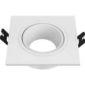 Rama spot GU10/MR16 patrata alba PC 93x29mm Well