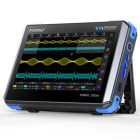 Osciloscop digital portabil cu generator de semnale 4in1, ecran tactil 7", 1GSa/s, 350MHz, FNIRSI DPOS350P
