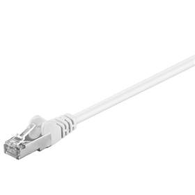 Cablu de retea F/UTP Goobay, cat5e, patch cord, 3m, alb