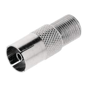 Adaptor antena F mama - Coaxial mama metal, 10 buc/punga, Nedis