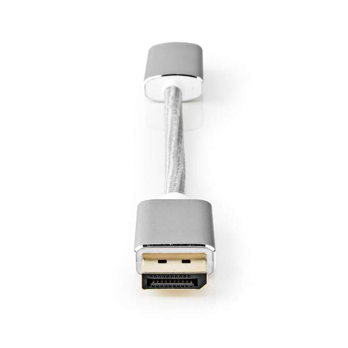 DisplayPort-1.2-male-cable--HDMI-female-4K-60Hz-0.2m-silver-Nedis-1