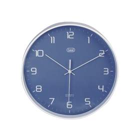 Ceas de perete OM 3506 S, 25cm, silent, albastru Trevi