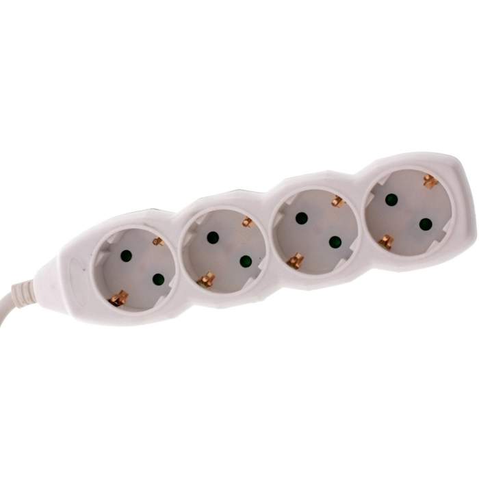 Extension-cord-4-sockets-5M-cable-3x1.5mmp-Well-4