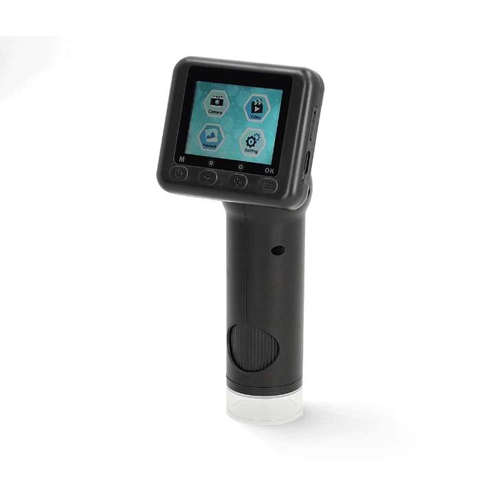 Nedis-1080p-microscope-camera-48MP-8x-zoom-magnification:-500x-2"-screen-black-1
