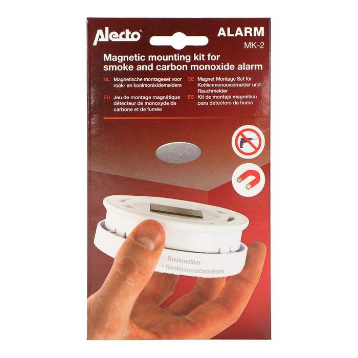 Alecto-MK-2-carbon-monoxide-and-smoke-detector-holder-magnetic-clamping-1
