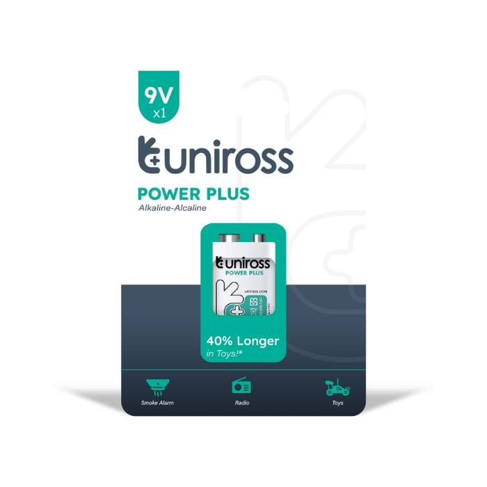 Uniross-Power-Plus-9V-Alkaline-Battery-(6LR61)-1-pc/box-1