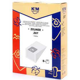 Sac aspirator Zelmer 2000, hartie, 5X saci, K&M