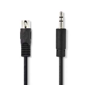 Cablu audio DIN 5p tata - jack 3.5 mm tata 2m Nedis