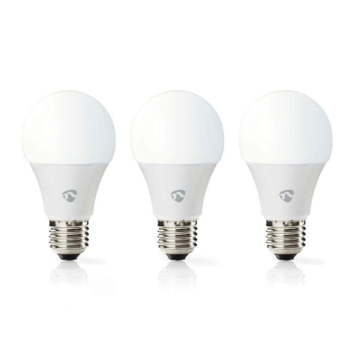 Nedis-Smart-WiFi-LED-Bulb-E27-9W-806lm-2700K-6500K-3-Piece-Set-1