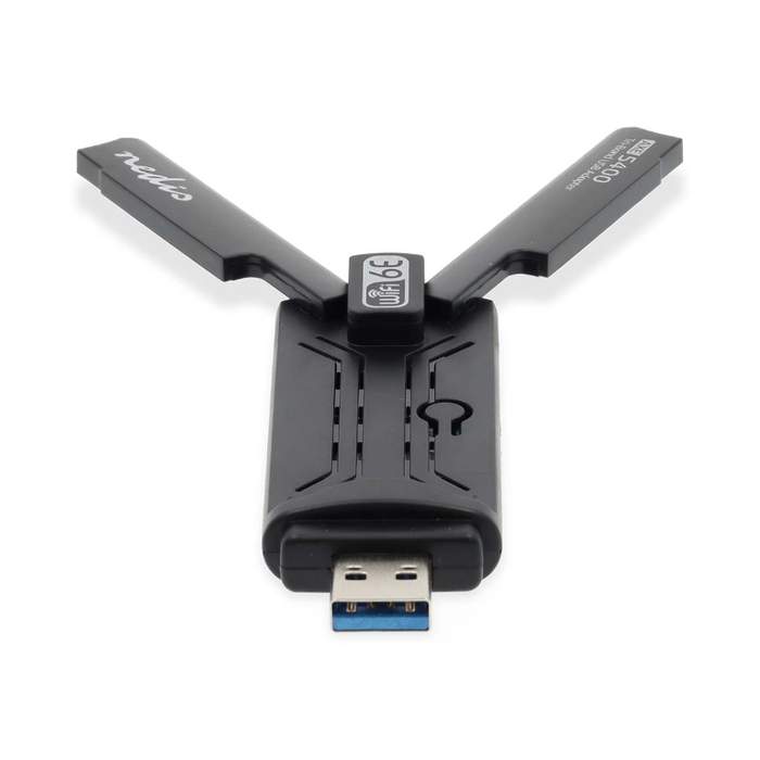 Wireless-Adapter-Triple-Band-AX5400-Wi-Fi-6E-2-External-Antennas-USB-3.0-Nedis-1