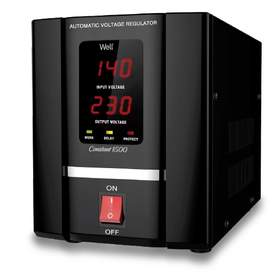 Stabilizator automat de tensiune Well Constant 1500VA/900W cu servo motor, reconditionat