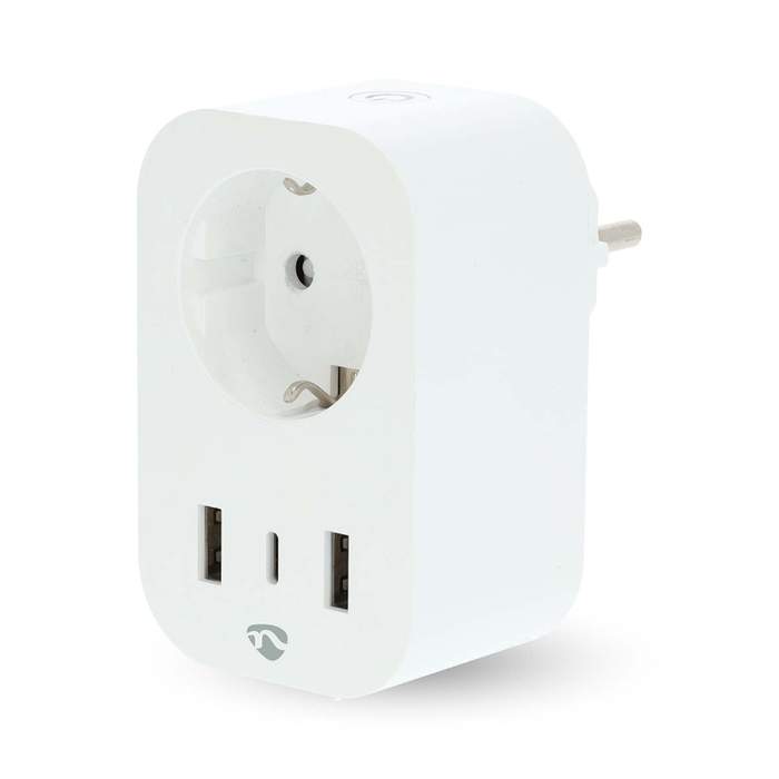 Nedis-Smart-WiFi-Socket-3680W-16A-Type-F-2x-USB-A-1x-USB-C-Consumption-Monitoring-White-1