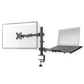 Suport monitor si stand laptop cu prindere de birou, 15-32", reglabil, Nedis