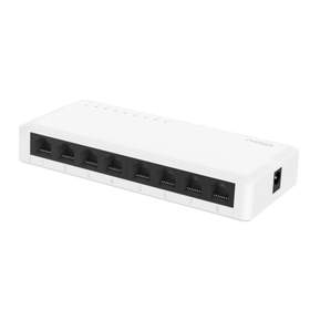 Switch Imou SG108C, 8 porturi Gigabit, 10/100/1000Mbps, carcasa plastic, alb