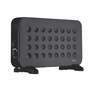 Convector electric 2000W, termostat reglabil, 3 trepte de putere, montare podea sau perete, negru, Well