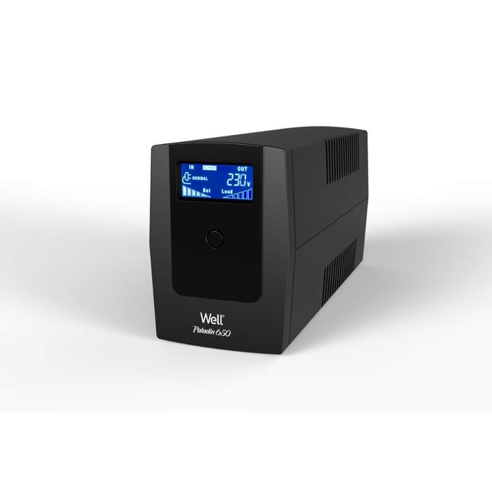 Well-Paladin-650VA/390W-Interactive-Line-UPS-LCD-Display-1