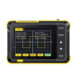 Osciloscop digital portabil, 1 canal, 2.5MS/s, 200KHz, FNIRSI DSO152/O, pachet optional, sonde, adaptor BNC, cleme crocodil