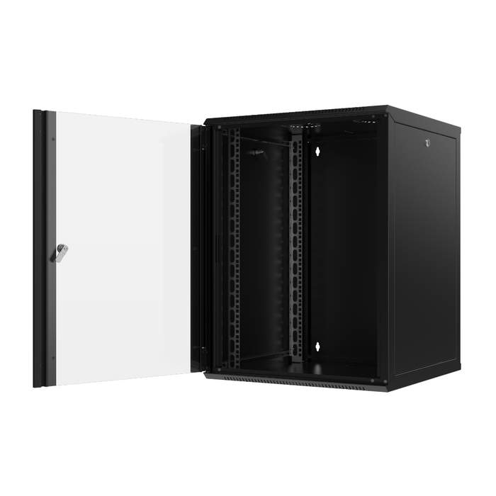 19"-Wall-Mount-Rack-Cabinet-16U-565x754x600mm-Black-Assembled-Glass-Door-Detachable-Side-Panel-Mirsan-MR.WTC16U60MN.01-KYK-1