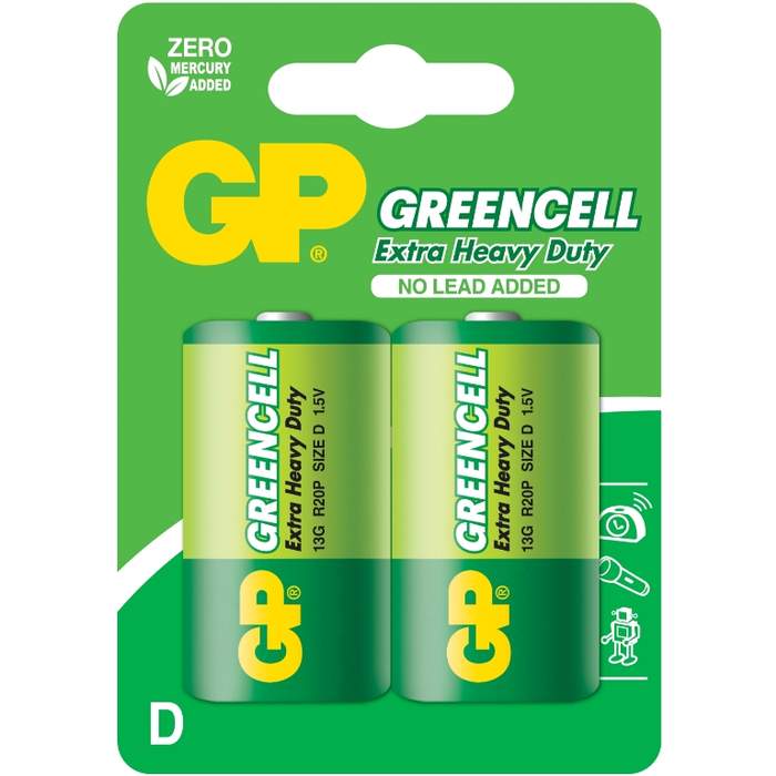 Greencell-GP-R20-Zinc-Battery-(D)-2-pcs/blister-1
