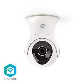 Camera IP Nedis Smart Wi-Fi pentru exterior, Full HD 1080p, functie rotire-inclinare, IP65, adaptor UK
