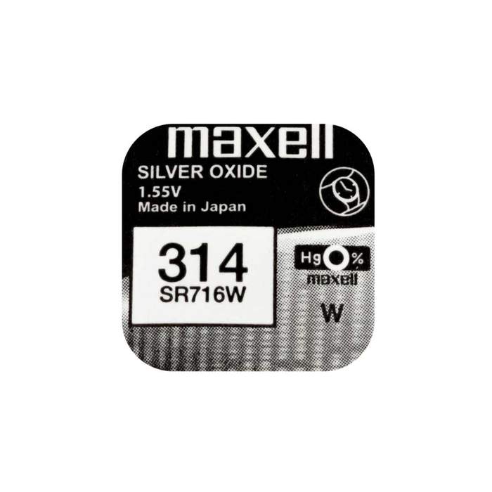 Maxell-SR716W-V314-1.55V-Watch-Battery-Silver-Oxide-10pcs/box-1