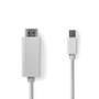 Mini-DisplayPort-1.2-Male--HDMI-Male-Cable-4K-60Hz-2m-White-Nedis-1
