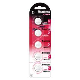 Baterie buton litiu Uniross CR2025 3V, 5 buc/blister