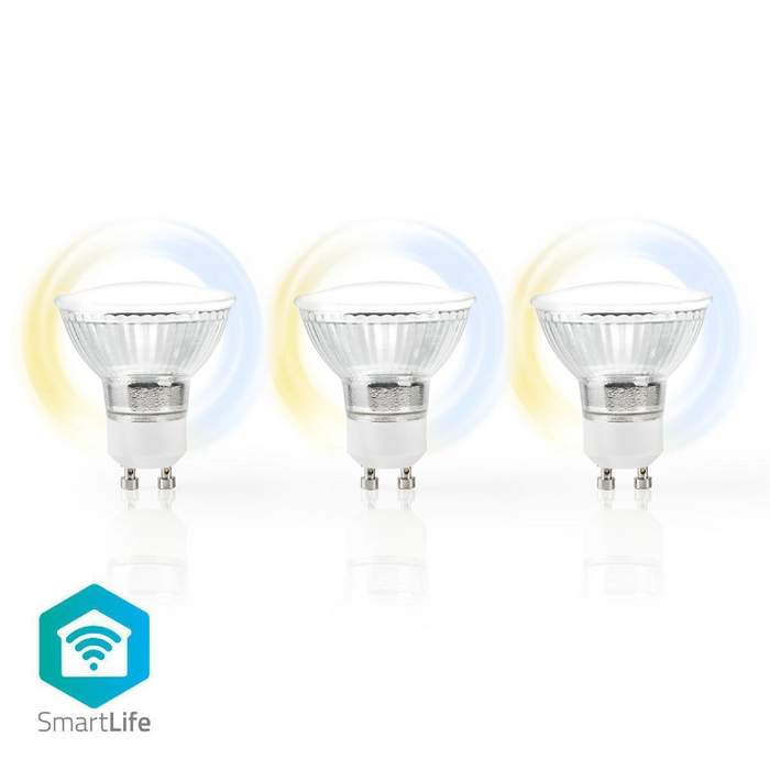 SmartLife-LED-Spot-|-Wi-Fi-|-GU10-|-400-lm-|-5-W-|-Cool-White-/-Warm-White-|-2700--6500-K-|-Energy-class:-F-|-Android™-/-IOS-|-PAR16-|-3-pcs-1