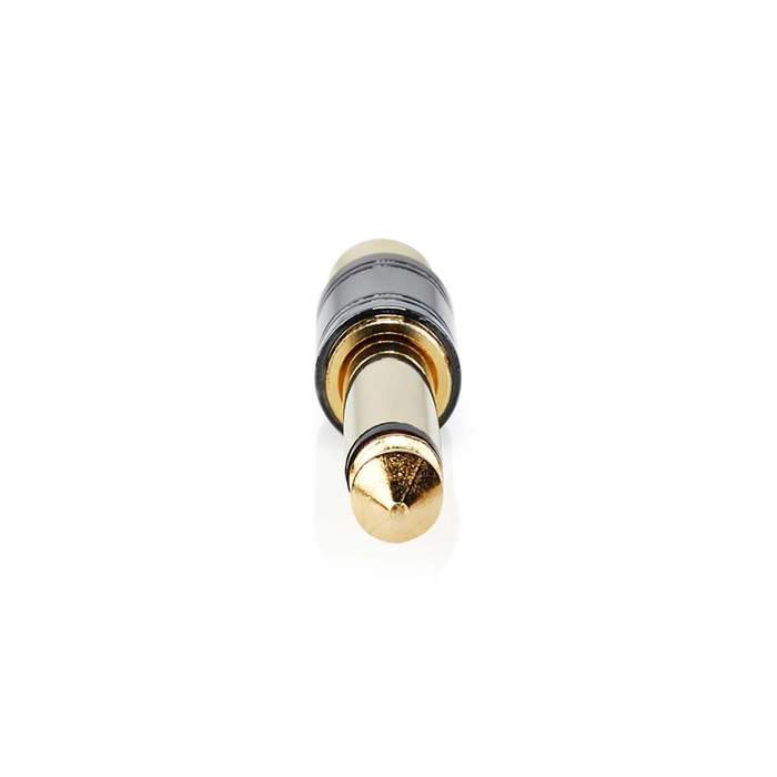 Mono-Audio-Adapter-|-6.35-mm-Male-|-RCA-Female-|-Gold-Plated-|-Straight-|-Metal-|-Metal-|-1-pcs-|-Box-1