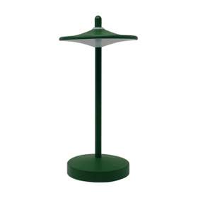 Lampa de masa LED, 1W, 130lm, 3000K, lumina calda, reincarcabila, aluminiu, verde, Sake Kelu