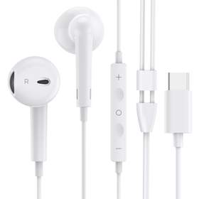 Casti In-Ear cu fir Choetech Aura OC-A017, USB-C, microfon, reglare volum, alb