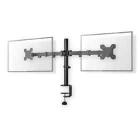 Suport birou 2 monitoare 15"-32", max. 8kg, reglabil, negru, Nedis