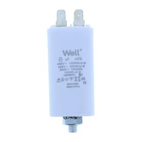 Condensator pornire motor 400V 8uF cu pin, Well