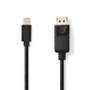Mini-DisplayPort-1.2-Male-Cable--DisplayPort-Male-4K-30Hz-2m-Black-Nedis-1