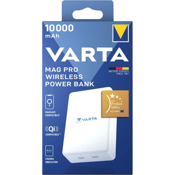 External-powerbank-battery-10000mAh-7.5W-wireless-charging-2x-USB-C-57904-Varta-1