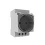 Modular-schuko-socket-on-LED-rail-Bemis-BR1-1402-2712-2P+E-16A-250V-IP44-cover-1