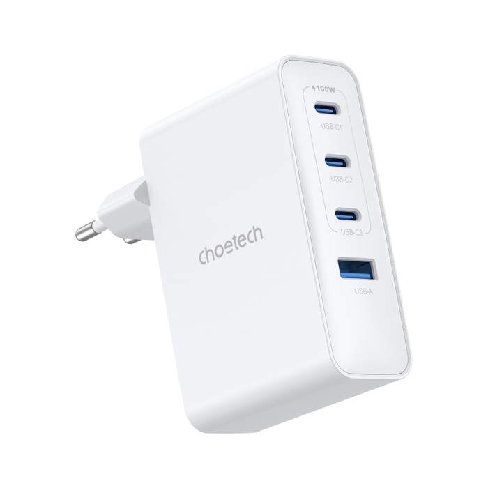 PSUP-USB-PD9002WE-CHO_1_Incarcator_retea_Choetech_PD9002__100W__3x_USB-C__1x_USB-A__PD__GaN__PPS__alb