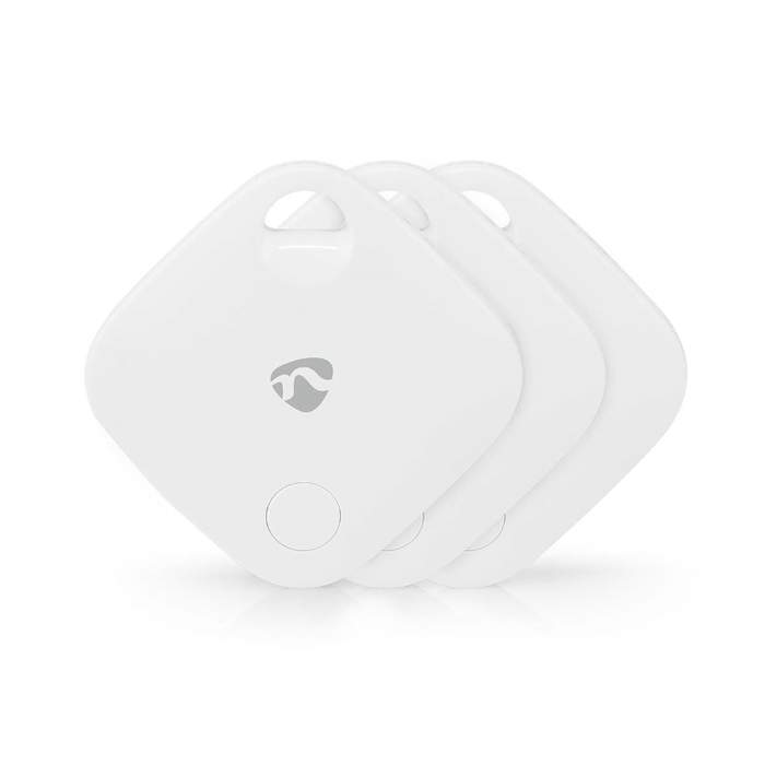 Key-Locator-Tag-3x-CR2032-BT-5.1-3-Piece-Set-White-Nedis-1