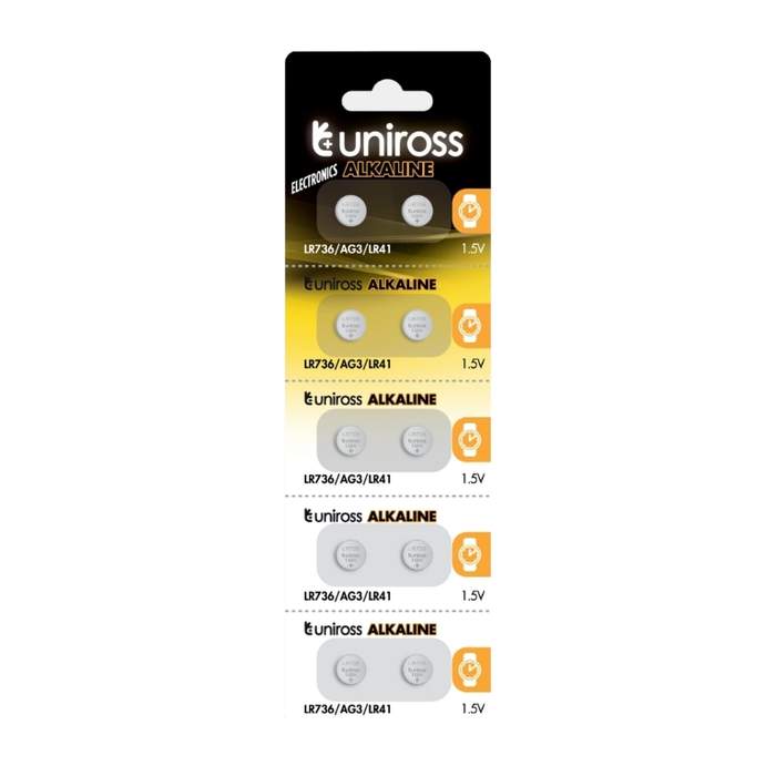 Uniross-AG3-LR736-LR41-alkaline-button-battery-10-pcs/blister-1