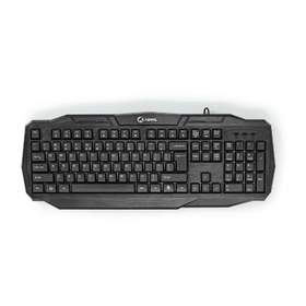 Tastatura Gaming cu fir USB 2.0, US International, negru, Nedis